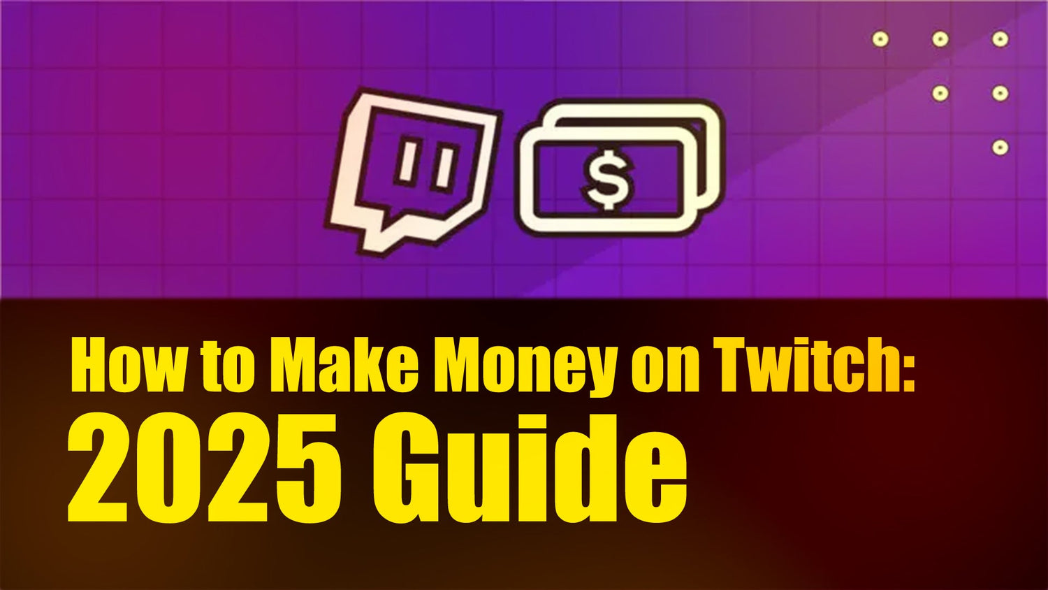 Twitch streamer earning money in 2025 using donations, subscriptions, and branded overlays