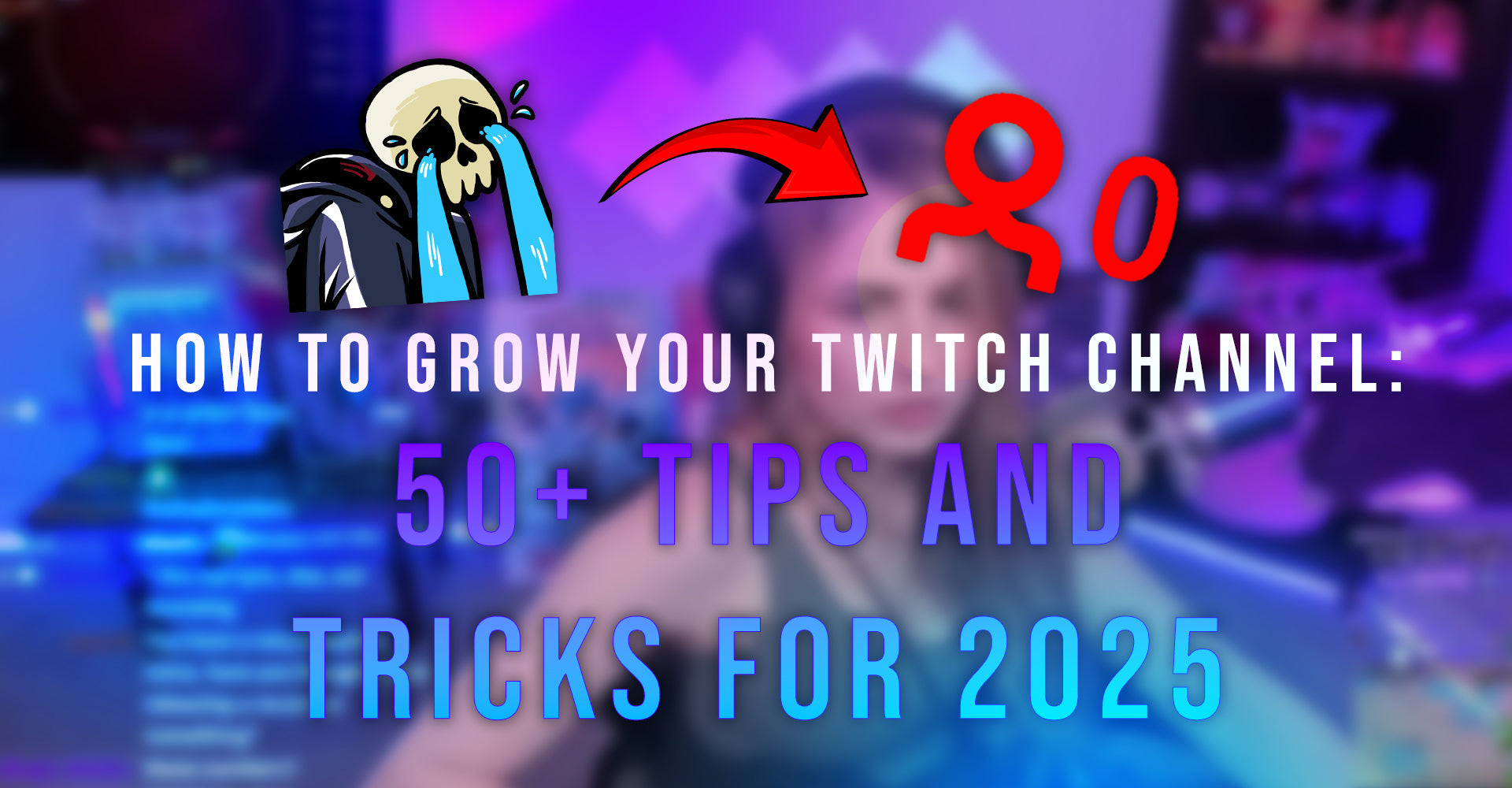 "Twitch streamer setup with overlays, camera, and lighting for professional streaming in 2025"