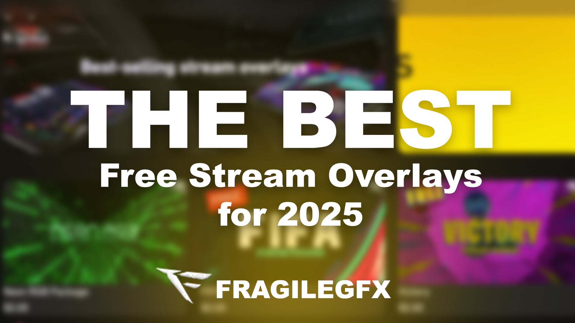 Preview of top +120 free Twitch overlay packages in 2025, featuring animated stream overlays for Fortnite, Valorant, and more, compatible with OBS and Streamlabs.