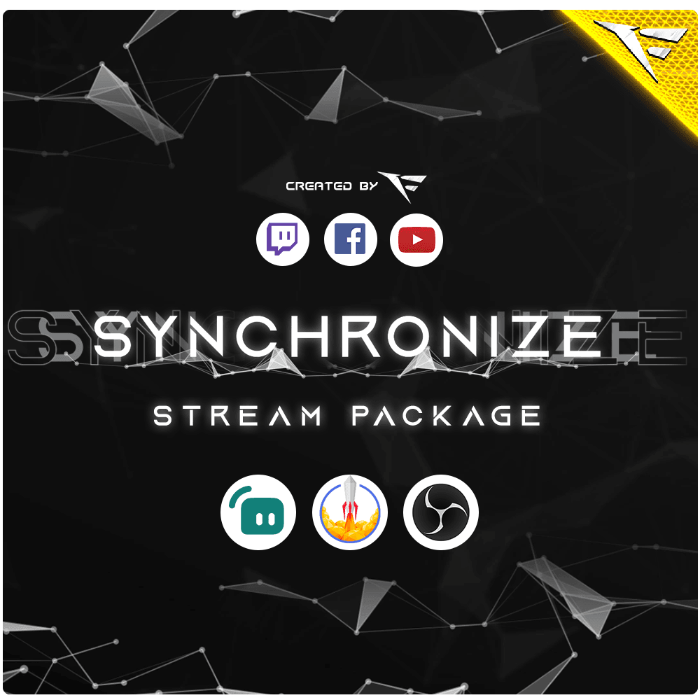 Synchronize Stream Overlay Package – Futuristic Twitch Overlays