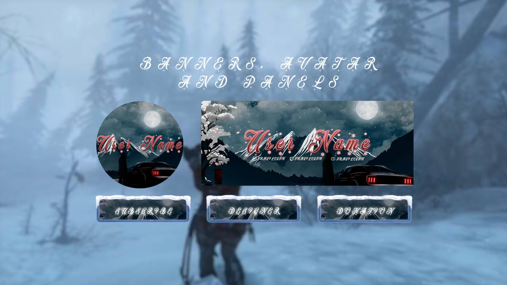 Winter Vibes Stream Package - FragileGFX