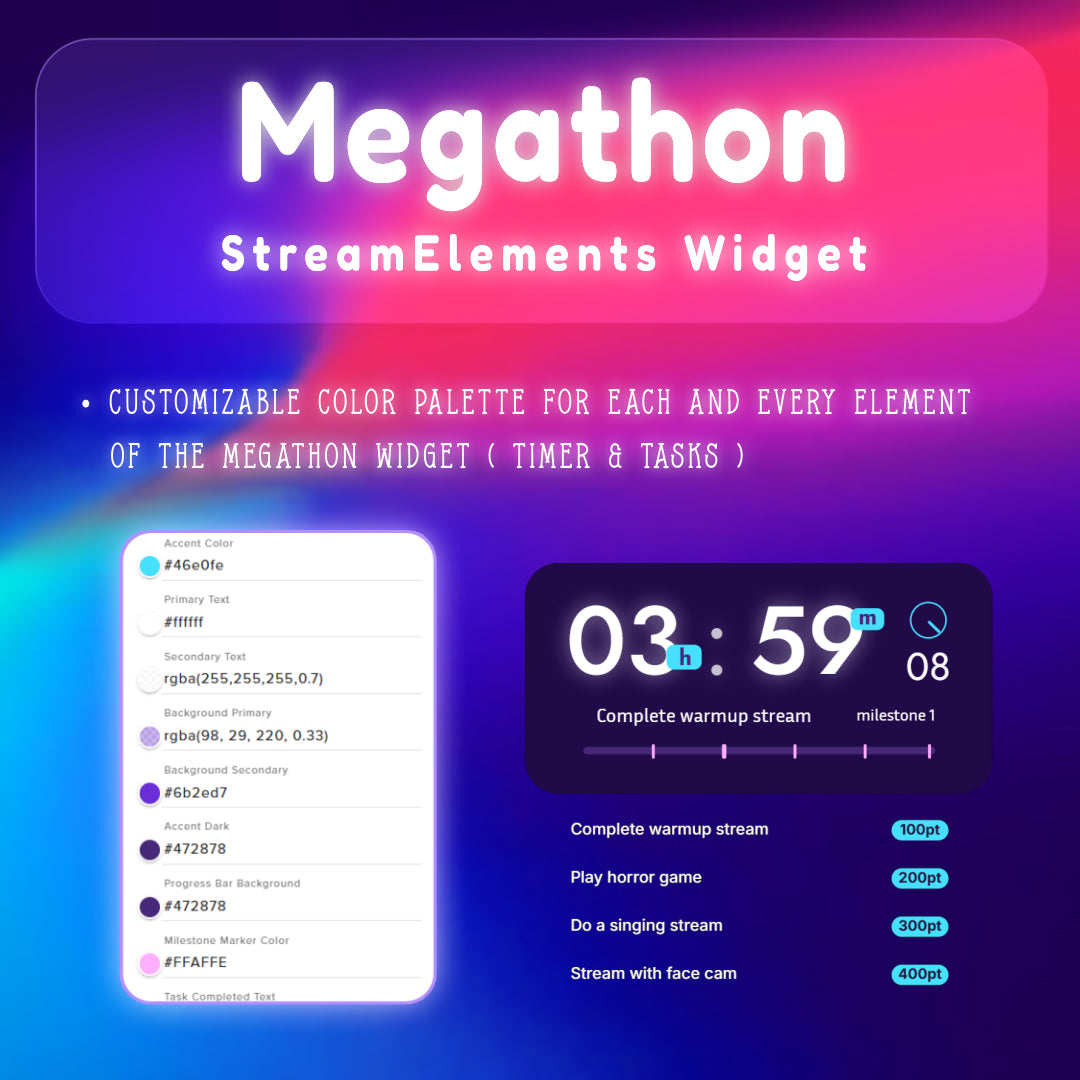 Megathon Timer Widget