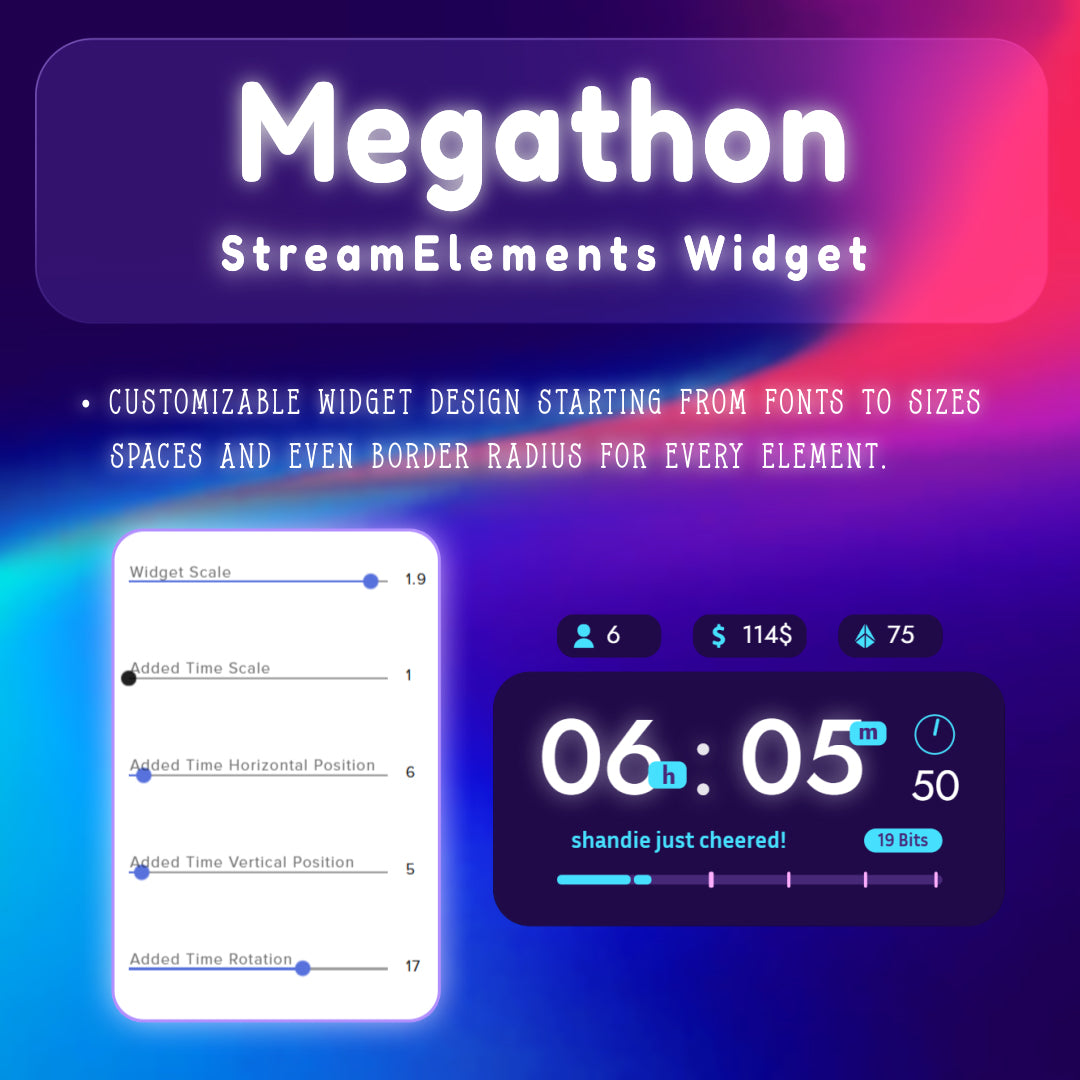 Megathon Timer Widget