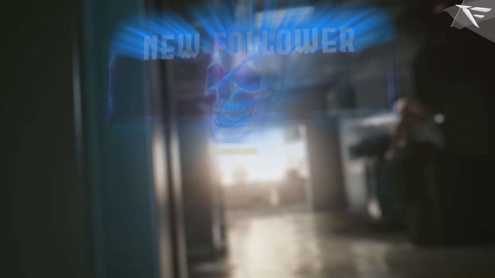 Animated custom alerts with glitch effects for follows, subs, donations, and more, designed with a VHS horror aesthetic for Twitch and OBS.