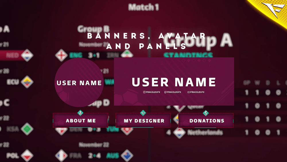 FIFA World Cup Stream Package – Soccer-Themed Overlays for Football ...