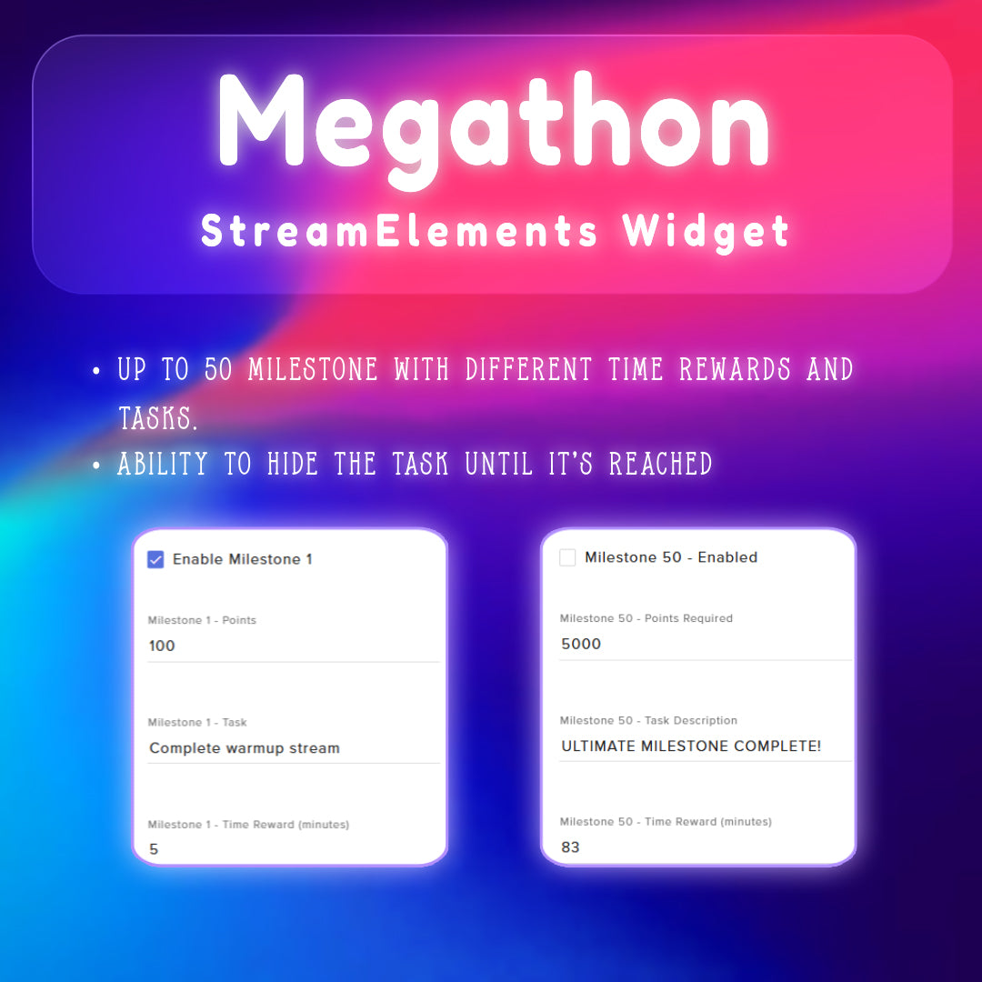 Megathon Timer Widget