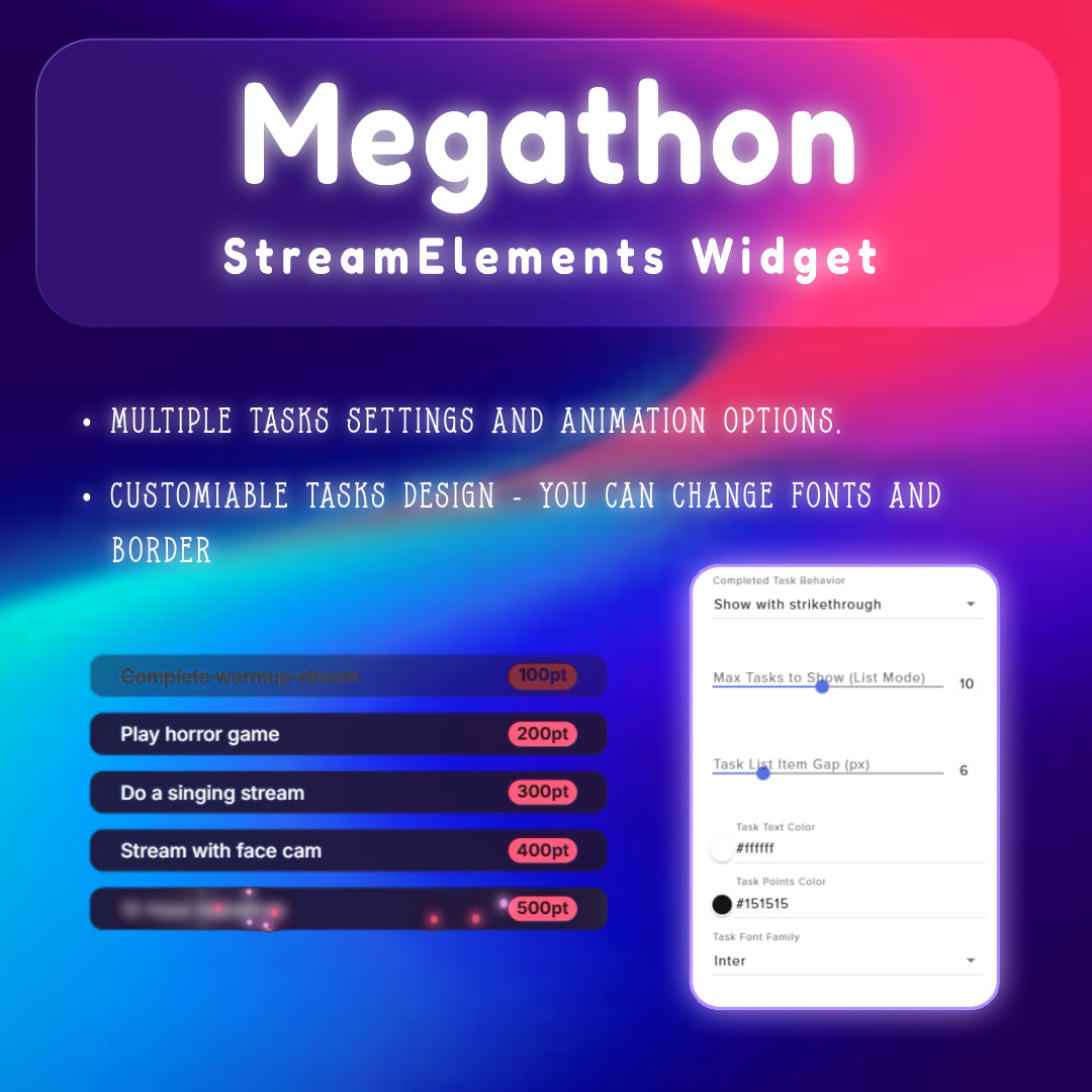 Megathon Timer Widget