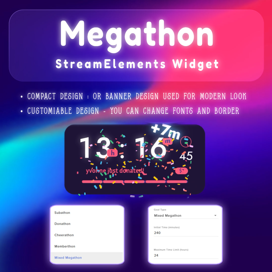 Megathon Timer Widget