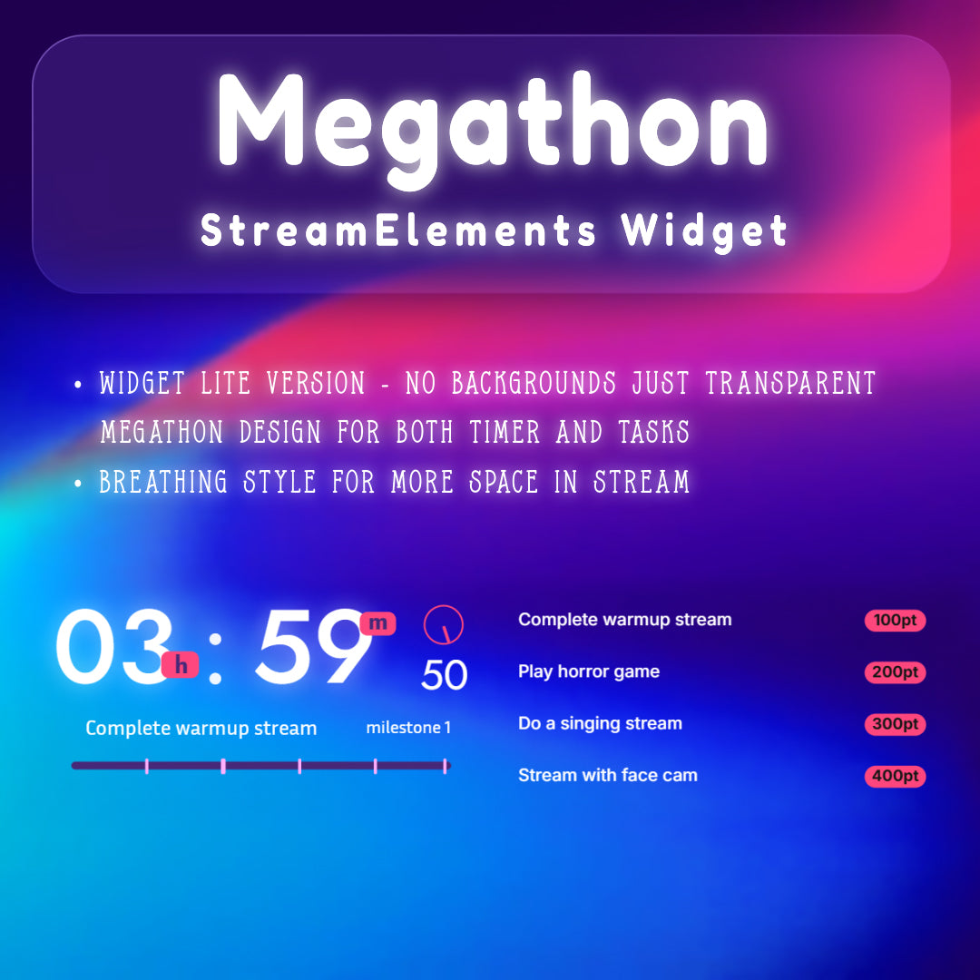 Megathon Timer Widget