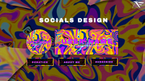 Psychedelic | Trippy Twitch Overlay Pack for OBS & Streamlabs