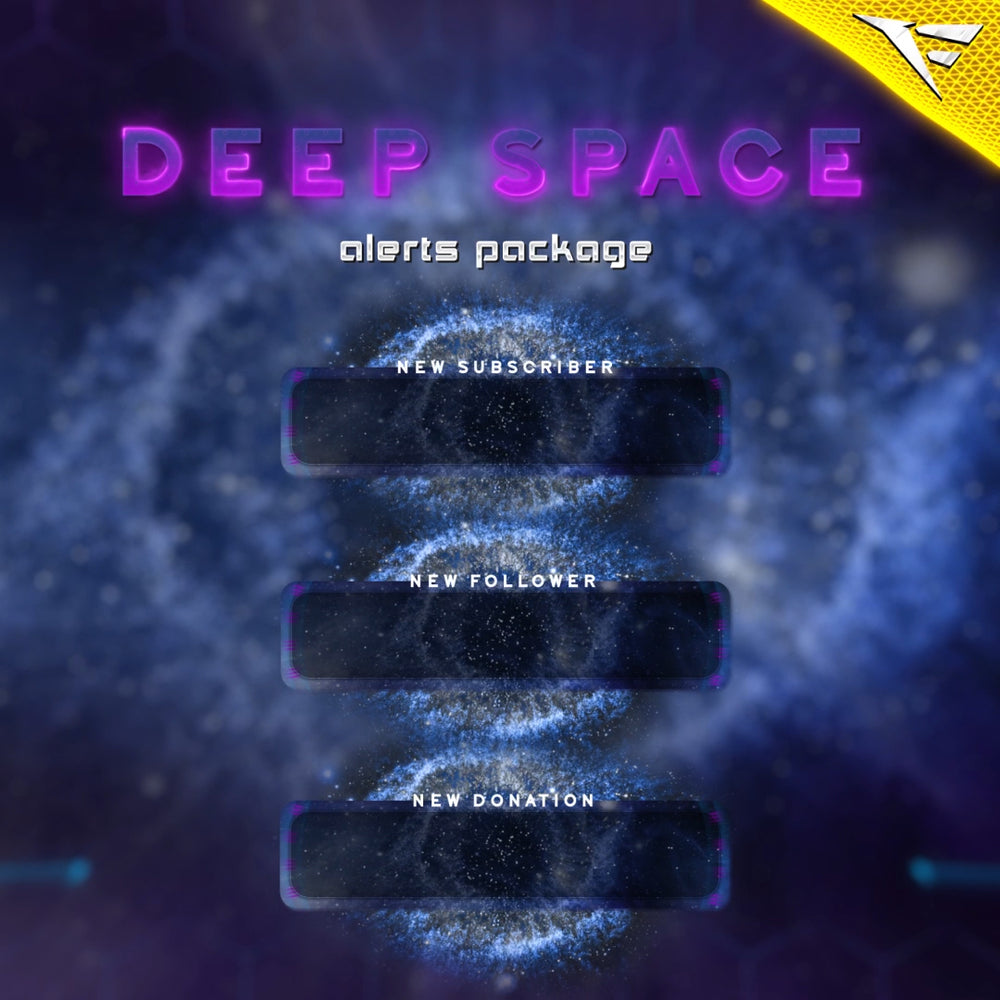 Deep Space Animated Stream Alerts – Twitch Alerts for OBS & Streamlabs