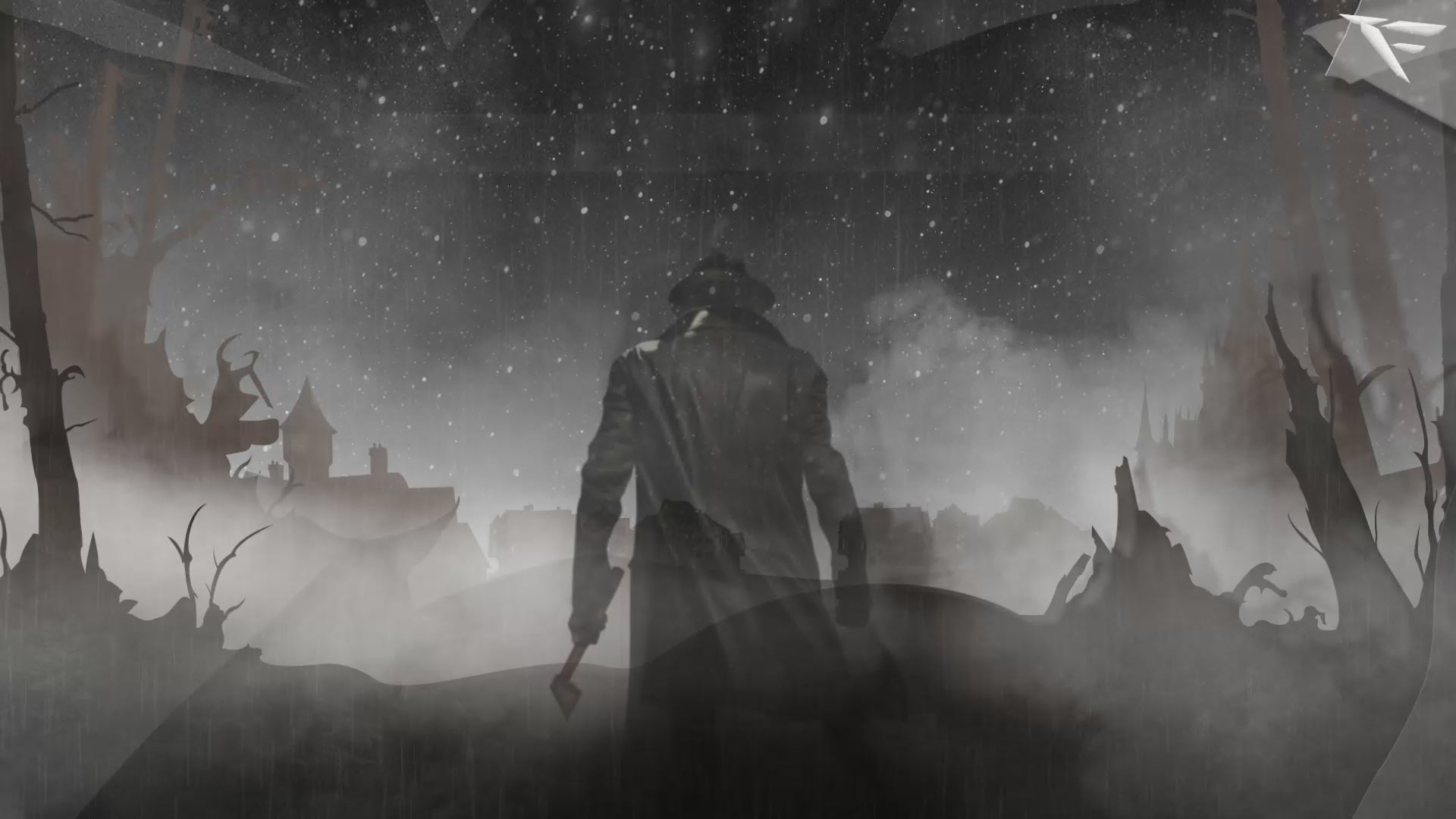 Tactical-style Twitch facecam frame with rugged dark textures and cinematic hunter-inspired design from the Hunter Stream Package.